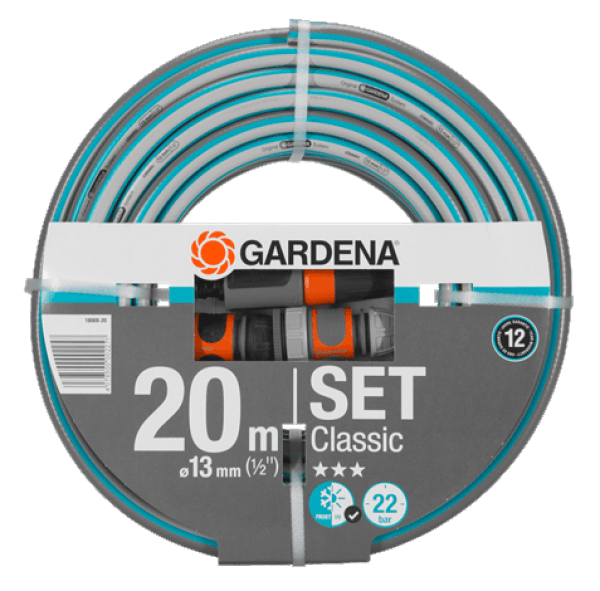 Manguera Classic 20m 1/2" Con Kit de Riego (1800820)